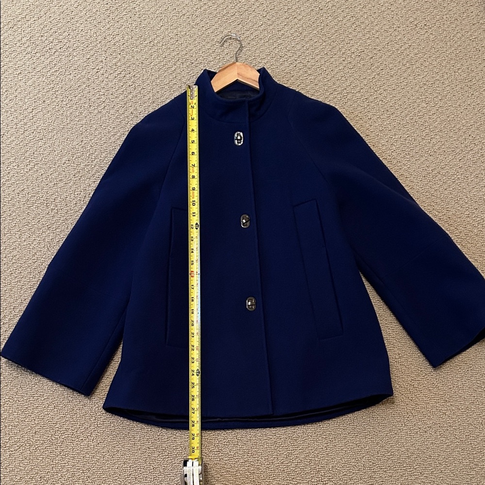 Mango Sky Blue Button-Up Coat